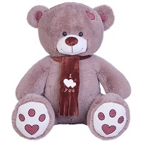 Медведь Тони с шарфом В110 бурый МТШ/60/78