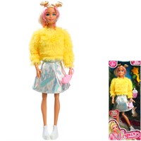 Кукла Карапуз 66001-C76-S-BB 29см София, руки и ноги сгиб., акс