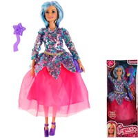 Кукла Карапуз 66001-BF13-S-BB София 29 см цветные волосы в вечернем платье