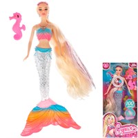 Кукла Карапуз Y2107O034M-S-RU София 29см, русалка, пласт хвост, 100 фраз, свет, акс