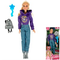 Кукла Карапуз 66001-C47-S-BB София 29см, руки и ноги сгиб, акс