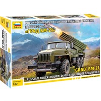 Сборная модель Российская реактивная система залпового огня "Град БМ-21" 5051