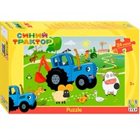 Пазл Макси 24 Синий трактор 90124 Степ /12/