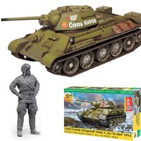Сборная модель 3686ГП Советский танк Т-34/76, 1942 г. М.П. Котловец