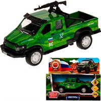 Модель VEPRNEXT-12GUN-MILGN ГАЗ ВЕПРЬ 12,5 см, двери, пулем, инерц, камуф Технопарк в коробке /120/