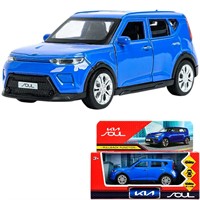 Модель SOUL-12-BU KIA soul длина 12 см, двери, багаж., инерц, синий Технопарк в кор.
