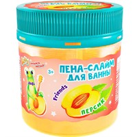 Пена слайм для ванны детская 150 мл, ПЕРСИК (Друзья Баффи) D8003-P ТМ "Baffy"