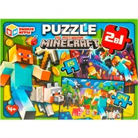 Пазл 2 в 1: 15 и 24 дет. По мотивам Minecraft 4660254443792