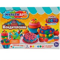 Набор для творчества Тесто для лепки Кондитерская 24 см MultiArt PDSET-MA120040
