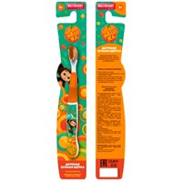 Зубная щетка фигурная для детей Чебурашка оранжевая MASTER DENT 129124-DB