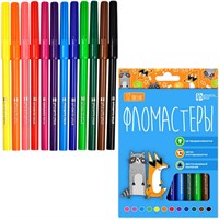 Фломастеры 12 цв. смываемые 70170