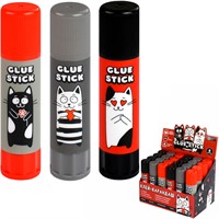 Клей карандаш 8 гр. Черно-белые коты 70043