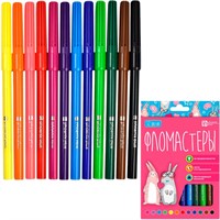 Фломастеры 12 цв. смываемые 70171