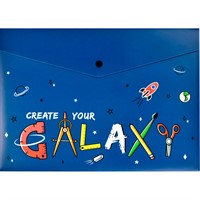 Папка для тетрадей на кнопке 1 отделение Вселенная 64122