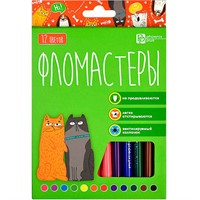 Фломастеры 12 цв. Арт братва смываемые 67872