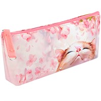 Пенал на молнии Цветочный кот 68409