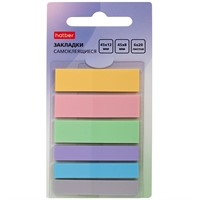 Закладки NEWtone прямоугольные Самоклеящ. пластик 45х12мм и 45х8мм 6 цв. 20л 090307