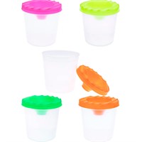 Стакан непроливайка ЦВЕТА ФЛУОРЕСЦЕНТНЫЕ АССОРТИ С-0497