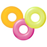 Круг надувной 59262 91см Неон от 9лет