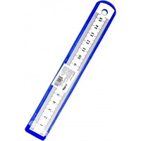 Линейка 15 см. стальная Л-6761