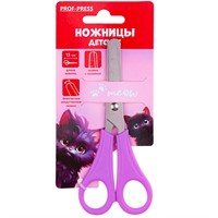 Ножницы детские 13 см Черный котик НЖ-1095