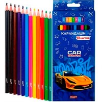 Карандаши цветные 12 цв. Суперкар КЦ-2620