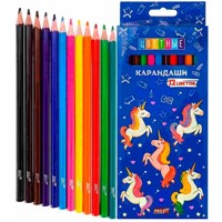 Карандаши цветные 12 цв. Единороги КЦ-2624