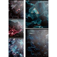 Тетрадь 48 л. клетка Завораживающие кристаллы 48-9830