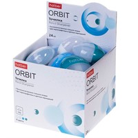 Точилка ORBIT пластик Цветная с контейнером Ассорти 092683