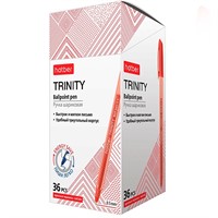 Ручка шариковая Красная TRINITY 0,7мм на масляной основе 085301