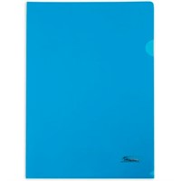Папка-уголок А4ф 180мкм Синяя 040030