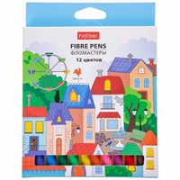Фломастеры 12 цв. Городок FP_067663 Hatber