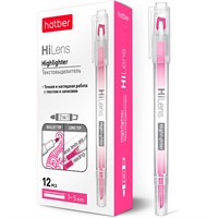 Текстовыделитель Розовый Hi-Lens Двухсторонний 1 mm/5 mm  HL_060860 Hatber