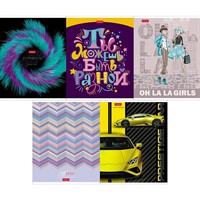 Тетрадь 48 л. А5ф клетка Ассорти 48Т5мтВ1