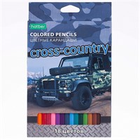 Карандаши цветные 18 цв. ECO Cross country CS_070888 Hatber