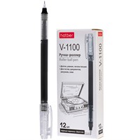 Ручка роллер V-1100 Черная 0,5мм RP_085064 Hatber