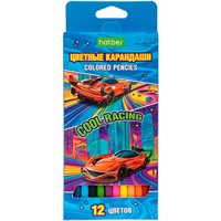 Карандаши цветные 12 цв. ECO COOL RACING 090018