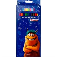 Карандаши цветные 12 цв. Монстрик КЦ-2626