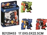 Пистолет 2129453 с мягк. пулями в кор.