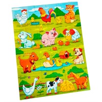 Пазл магнитный "Кто живет на ферме?" 01150