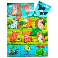 Пазл магнитный "Кто живет в лесу?" 01153