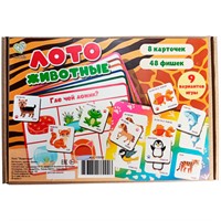 Деревянное Лото Животные 03056