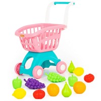 Тележка для маркета Мини+ набор продуктов №15 12эл. в сетке 71392 П-Е /4/