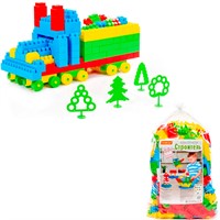 Конструктор Самоделкин Строитель макси плюс 350  эл. П-Е/4/