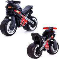 Каталка мотоцикл МХ чёрная 80615 П-Е /1/