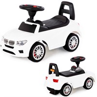 Каталка автомобиль SuperCar №5 со звуковым сигналом белая 84538 П-Е /1/