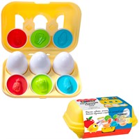 Игра логический сортер Яйца Овощи и фрукты 6 шт 70083