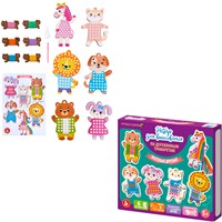 Набор для творчества Вышивка по деревянным трафаретам Весёлые друзья 05950