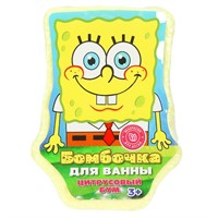 Бомбочка для ванн Губка спонж в форме героя цитрусовый бум, 120 г, Умка BOM119169GB