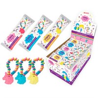 СТИЛЬ СО ВКУСОМ Браслетик с единорогом драже цена за 1 шт (48 шт в упак) КТ95136